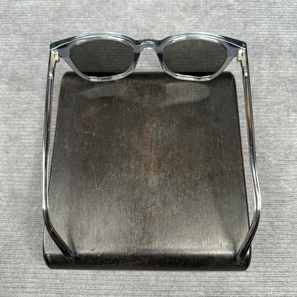 Warby Parker Griffin M 371 Y2K Sunglasses Clear Grey Square Frames 49-19-145